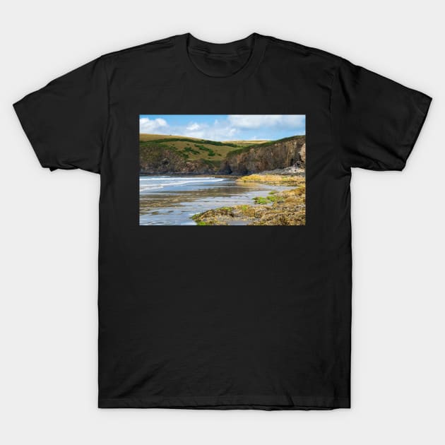 Newport Sands Beach - Cliffs & Rocks - Pembrokeshire Coast T-Shirt by Harmony-Mind